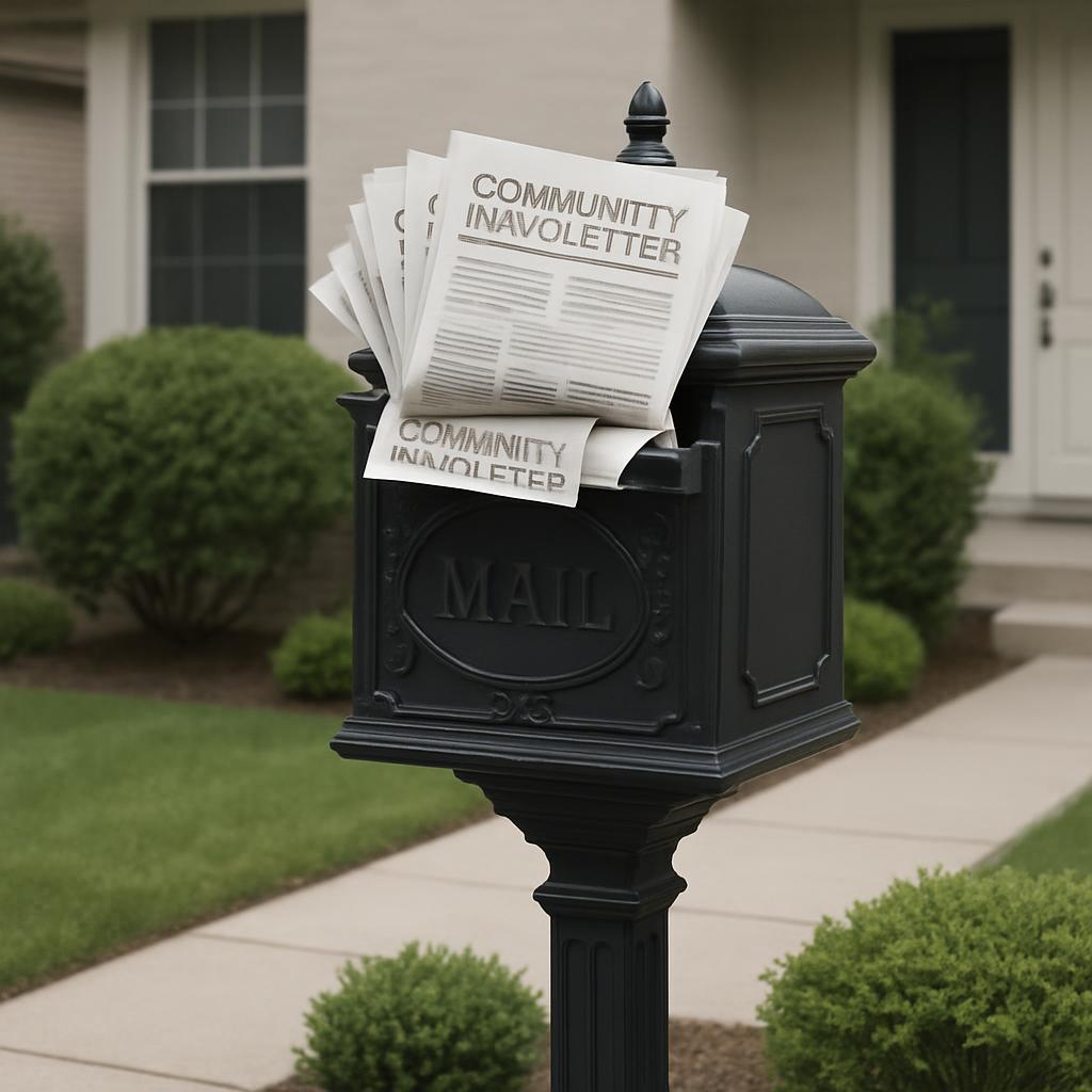 Huisbrievenkaarten in de brievenbus